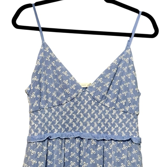 Altar’d State Everly Ruffled Embroidered Eyelet Sleeveless Mini Sundress Large - Picture 6 of 13